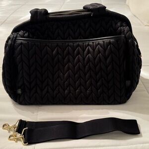 HAPP Black Quilted Diaper Bag